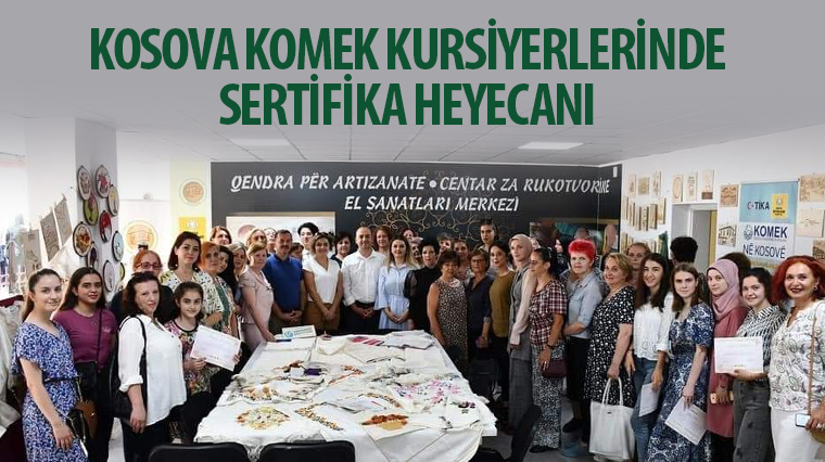 Kosova KOMEK Kursiyerlerinde Sertifika Heyecanı 