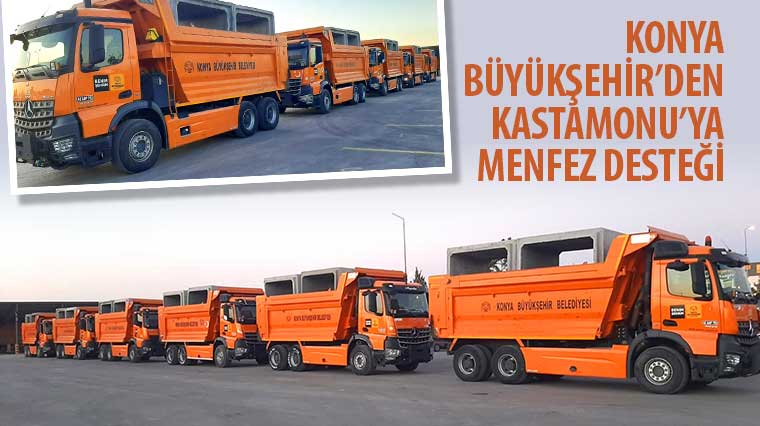 Konya Büyükşehir'den Kastamonu'ya Menfez Desteği