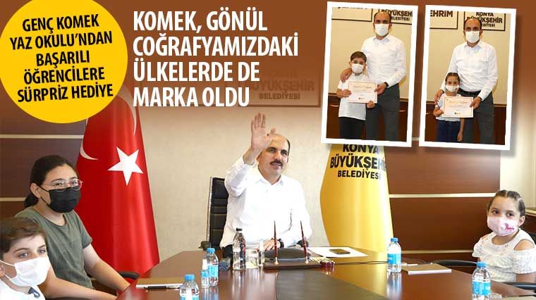 Genç KOMEK Yaz Okulu'ndan Başarılı Öğrencilere Sürpriz Hediye