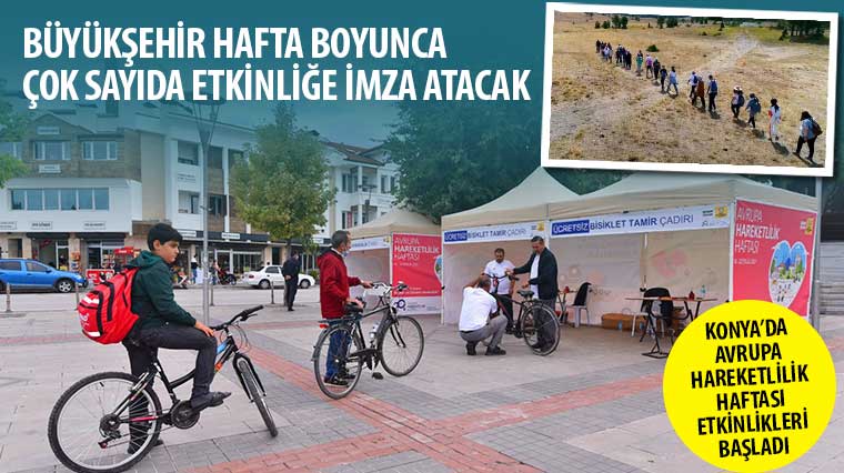 Konya'da Avrupa Hareketlilik Haftası Etkinlikleri Başladı