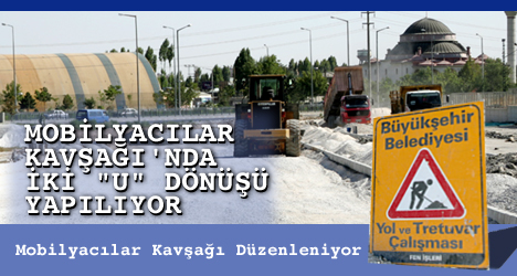 Mobilyacılar Katlı Kavşağı'nda Düzenleme Çalışması Yapılıyor