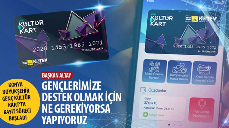 Konya Büyükşehir Genç Kültür Kart'ta Proje Destek Kayıt Süreci Başladı