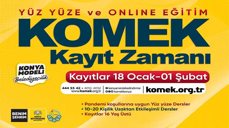 KOMEK ve ASEM'de Kayıt Zamanı