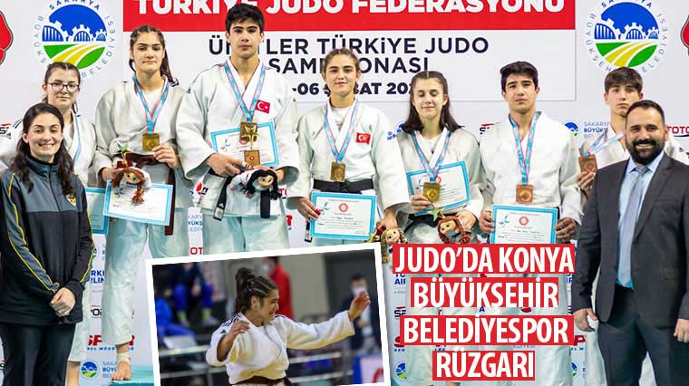 Judo'da Konya Büyükşehir Belediyespor Rüzgarı
