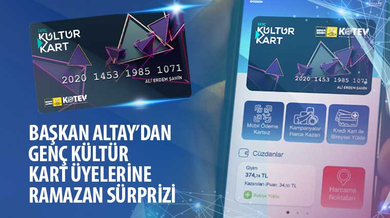 Başkan Altay'dan Genç Kültür Kart Üyelerine Ramazan Sürprizi