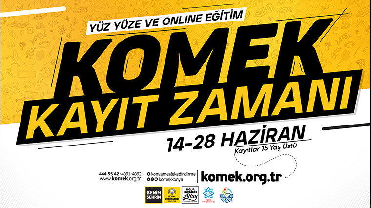 KOMEK ve ASEM'de Yeni Dönem Kayıtları Başladı