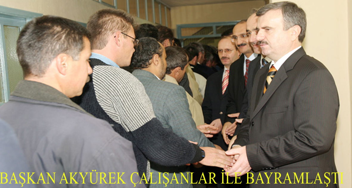 Başkan Akyürek Bayramda Çalışan Ekiplere Teşekkür Etti