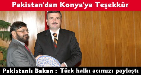 Pakistan Pencaplı Bakan Konya'da