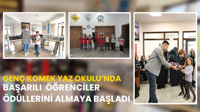 Genç KOMEK'te Başarılı Olan Öğrenciler Ödüllerini Almaya Başladı