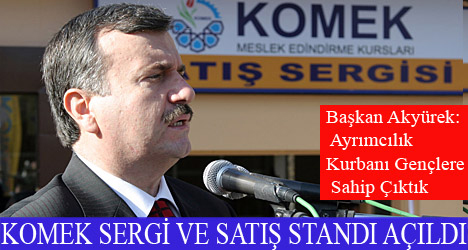 Komek Sergi Ve Satış Standı Kültür Park'ta Açıldı