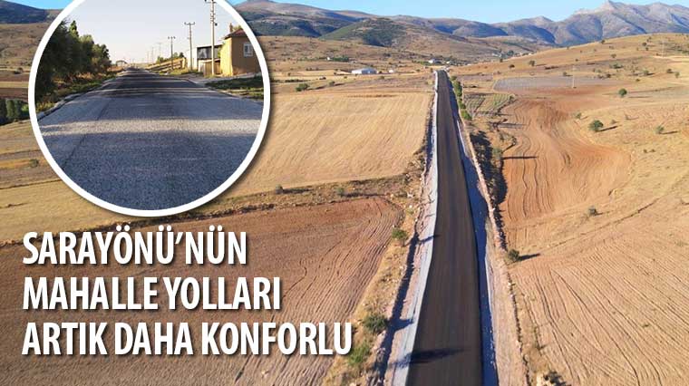 Sarayönü'nün Mahalle Yolları Artık Daha Konforlu 