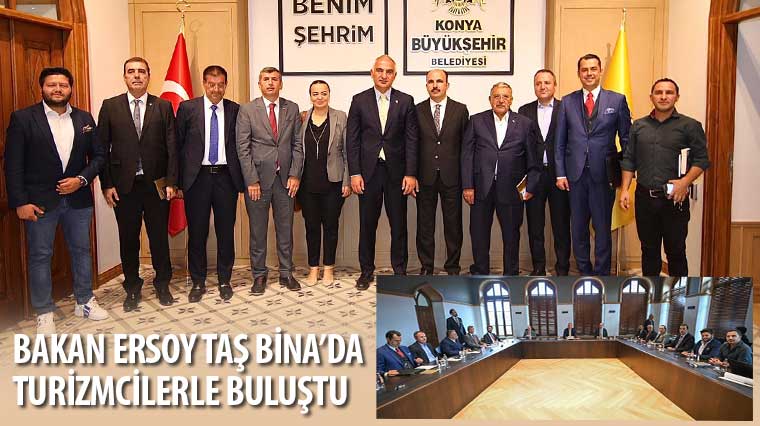 Bakan Ersoy Taş Bina'da Turizmcilerle Buluştu