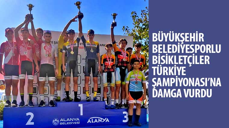 Büyükşehir Belediyesporlu Bisikletçiler Türkiye Şampiyonası'na Damga Vurdu