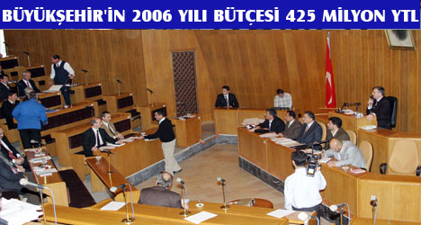 Büyükşehir Belediyesi'nin 2006 Yılı Bütçesi 425 Milyon YTL