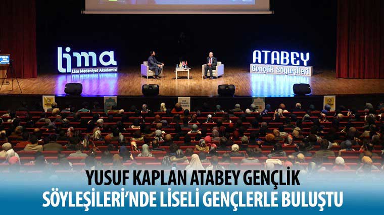 Yusuf Kaplan Atabey Gençlik Söyleşileri'nde Liseli Gençlerle Buluştu