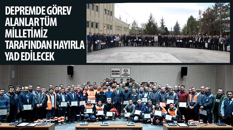 Başkan Altay: 'Depremde Görev Alanlar Tüm Milletimiz Tarafından Hayırla Yad Edilecek'