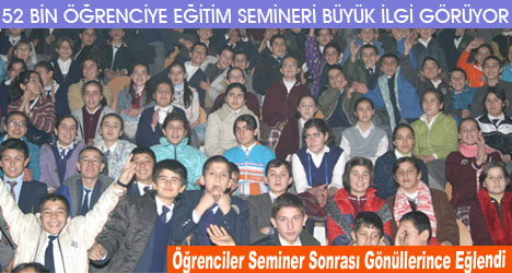 52 Bin Öğrenciye Eğitim Semineri Büyük İlgi Görüyor