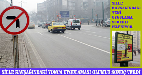 Sille Kavşağı'ndaki Hemzemin Yonca Uygulaması Olumlu Sonuç Verdi