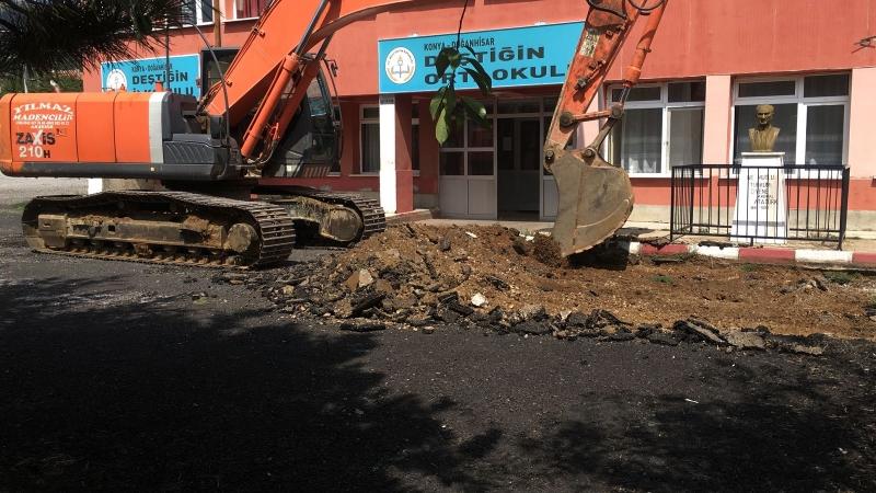  DEŞTİĞİN MAHALLESİ DEŞTİĞİN İLK ÖĞRETİM OKULU BAHÇESİ ÇEVRE DÜZENLEMESİ. faaliyet gorseli