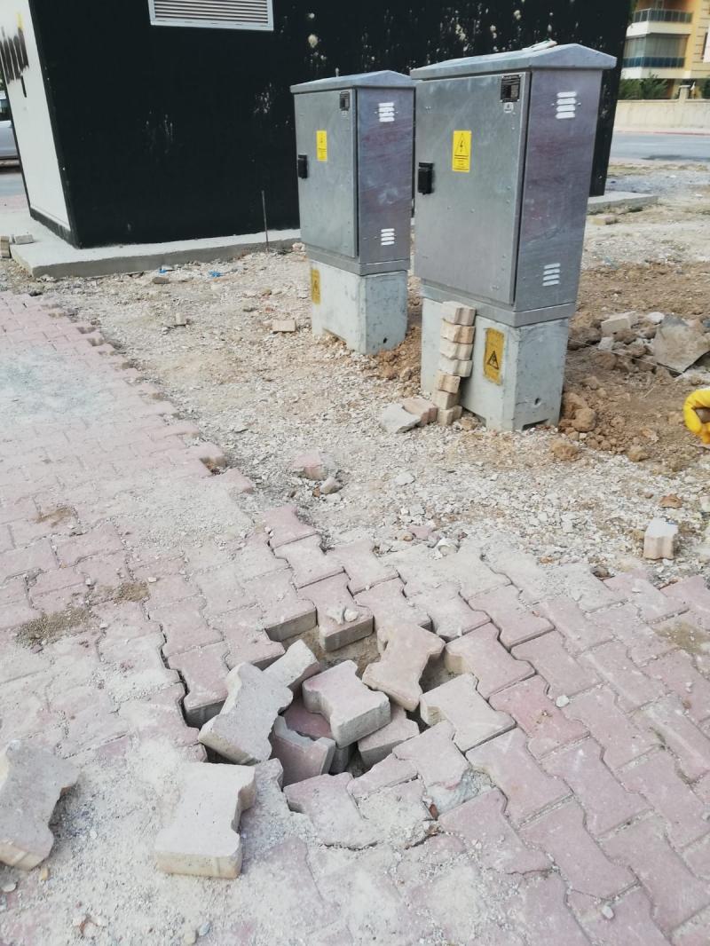 YEDİLER MAHALLESİ AYKOME TRETUVAR KAZI TAMİRATI  faaliyet gorseli