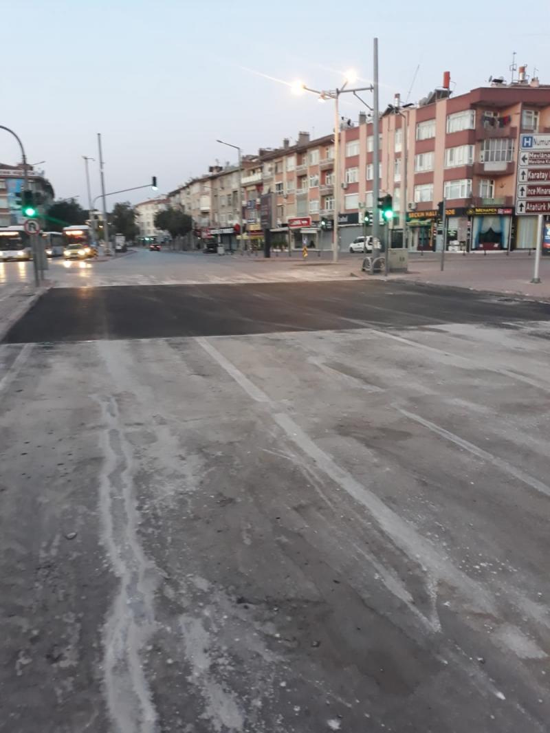 FEVZİ ÇAKMAK, KALENDERHANE MAHALLELERİ ANKARA YOLU, ANKARA CADDESİNDE SICAK ASFALT ÇALIŞMASI. faaliyet gorseli