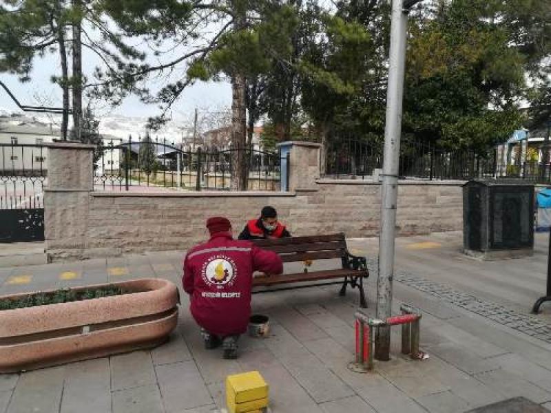 MİLLİ İRADE MEYDANI VE ATATÜRK CAD. BANK TAMİRİ VE BOYAMASI.  faaliyet gorseli
