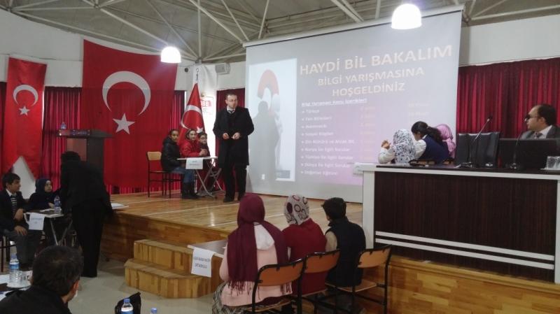 HAYDİ BİL BAKALIM BİLGİ YARIŞMASI faaliyet gorseli