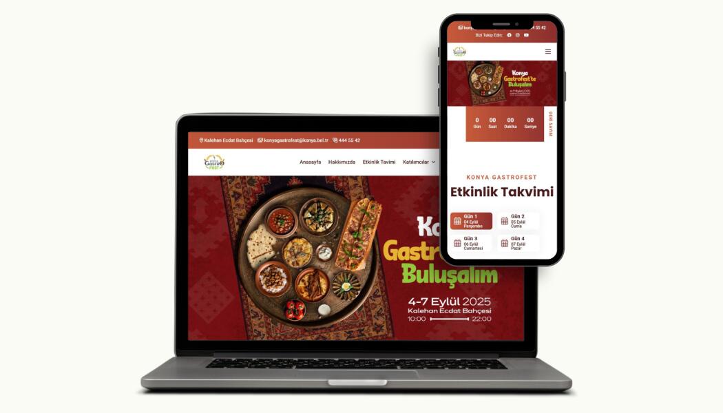 KONYA GASTROFEST WEB UYGULAMASI (KONYAGASTROFEST.COM) faaliyet gorseli