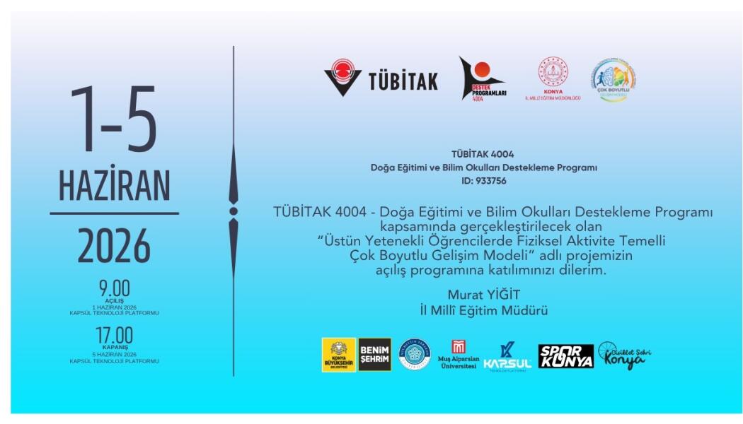 TÜBİTAK DESTEK PROĞRAMLARI 4004 faaliyet gorseli